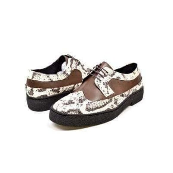 British Walkers Shoes British Walkers Wingtip Low Cut Mens Brown